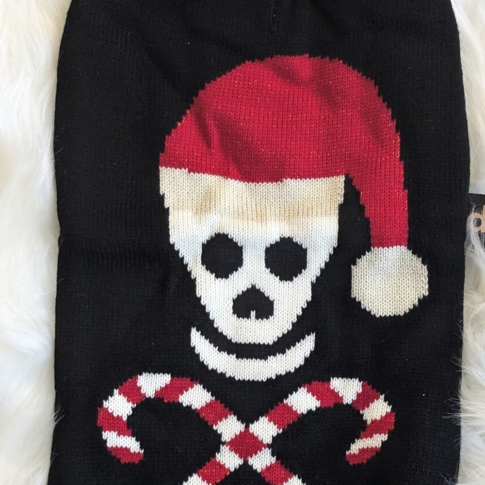 Dog Christmas Sweater With Skull Fab Dog NWT - Picture 2 of 7